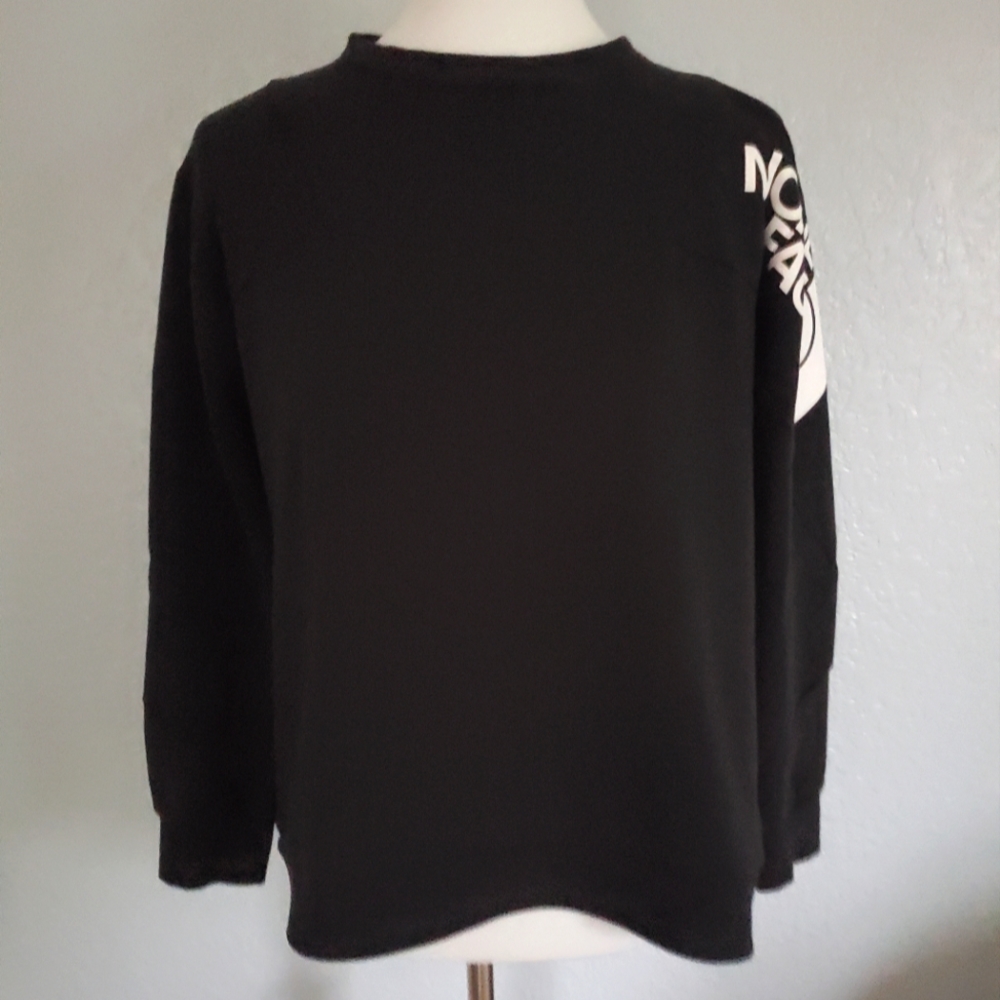 The North Face Train N Logo Black Pullover Sweatshirt
